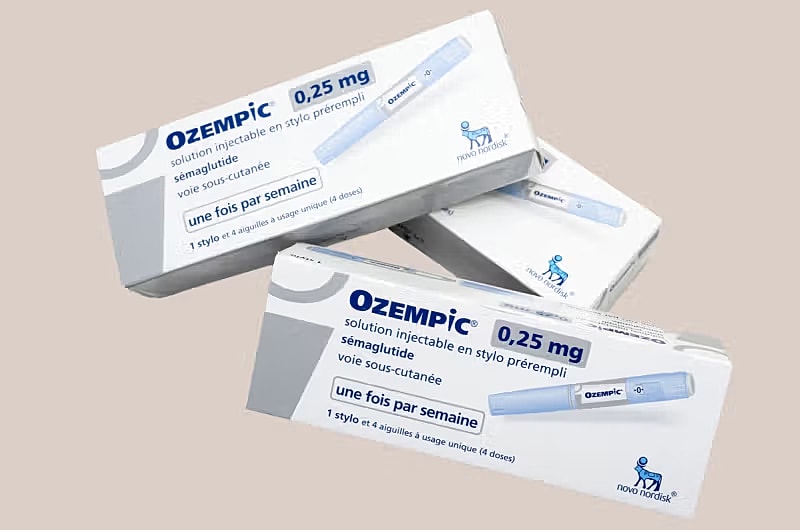 Ozempic medication packaging for diabetes management